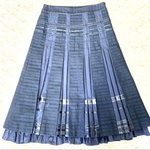 Beautiful Black A-Line Pleated Skirt